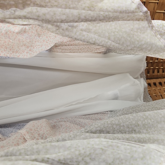 STORIA Baby Doll, Oversize, Boxy, Layering  Puff Ballon Sheer Sleeves Mini Dress - Picture 6 of 11